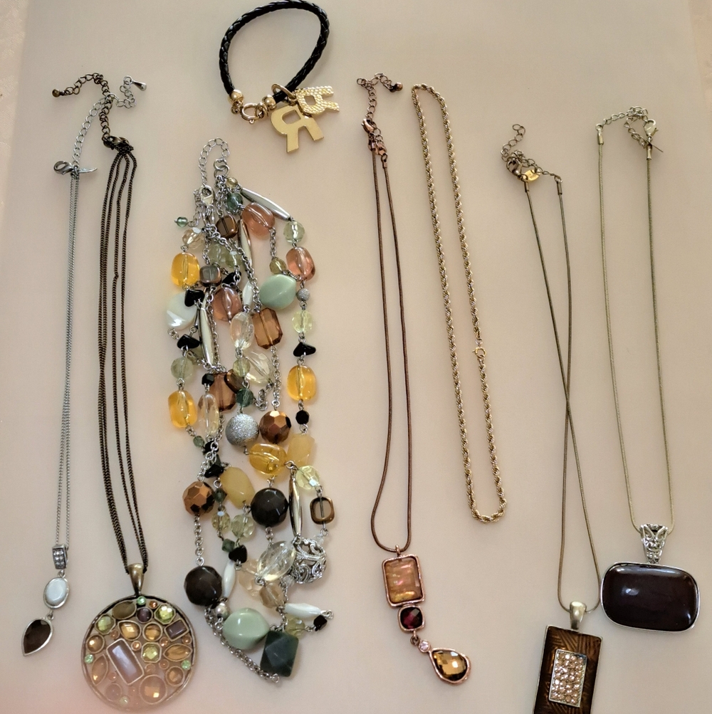 Brown And Black Jewelry Lot
